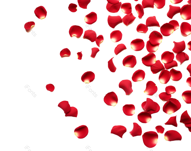 装饰图片,花瓣装饰元素,520PNG,玫瑰花免抠素材